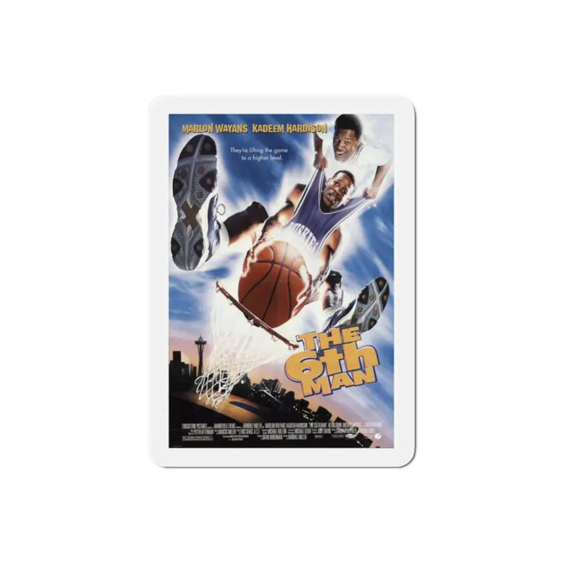 The Sixth Man 1997 Movie Poster Refrigerator Magnet 2 Inch - The Sticker Space