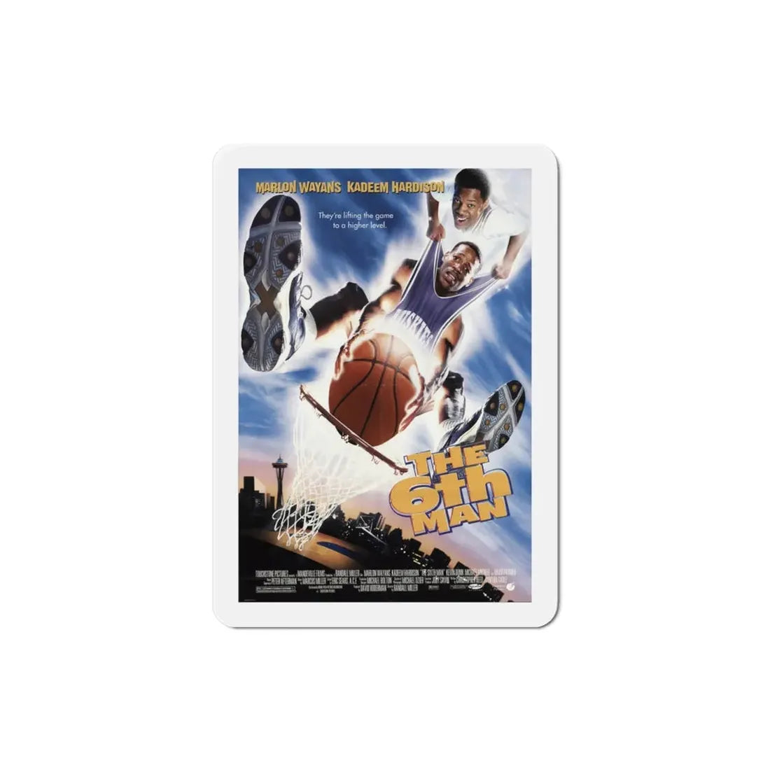 The Sixth Man 1997 Movie Poster Refrigerator Magnet 3 Inch - The Sticker Space