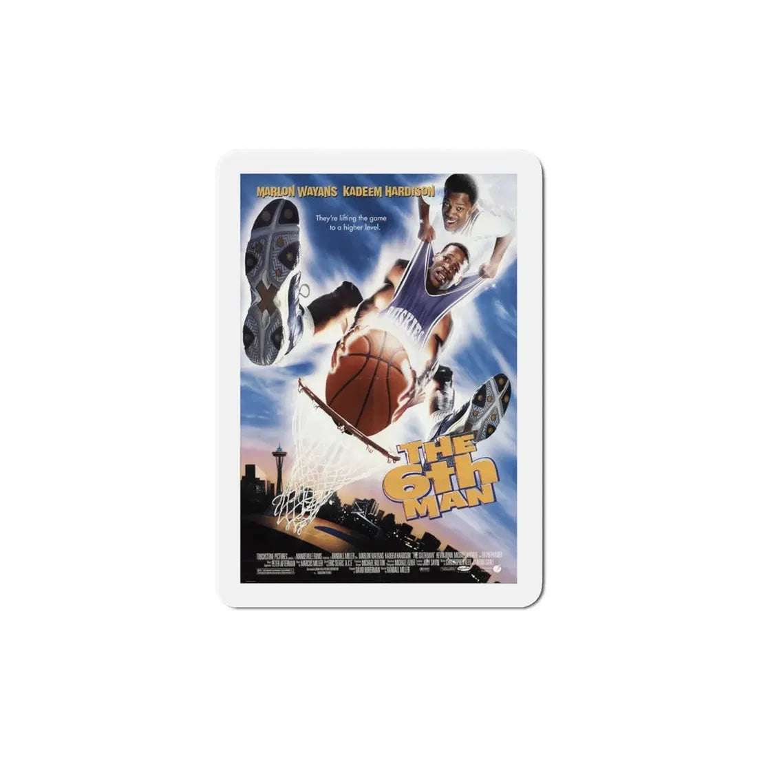 The Sixth Man 1997 Movie Poster Refrigerator Magnet 5 Inch - The Sticker Space
