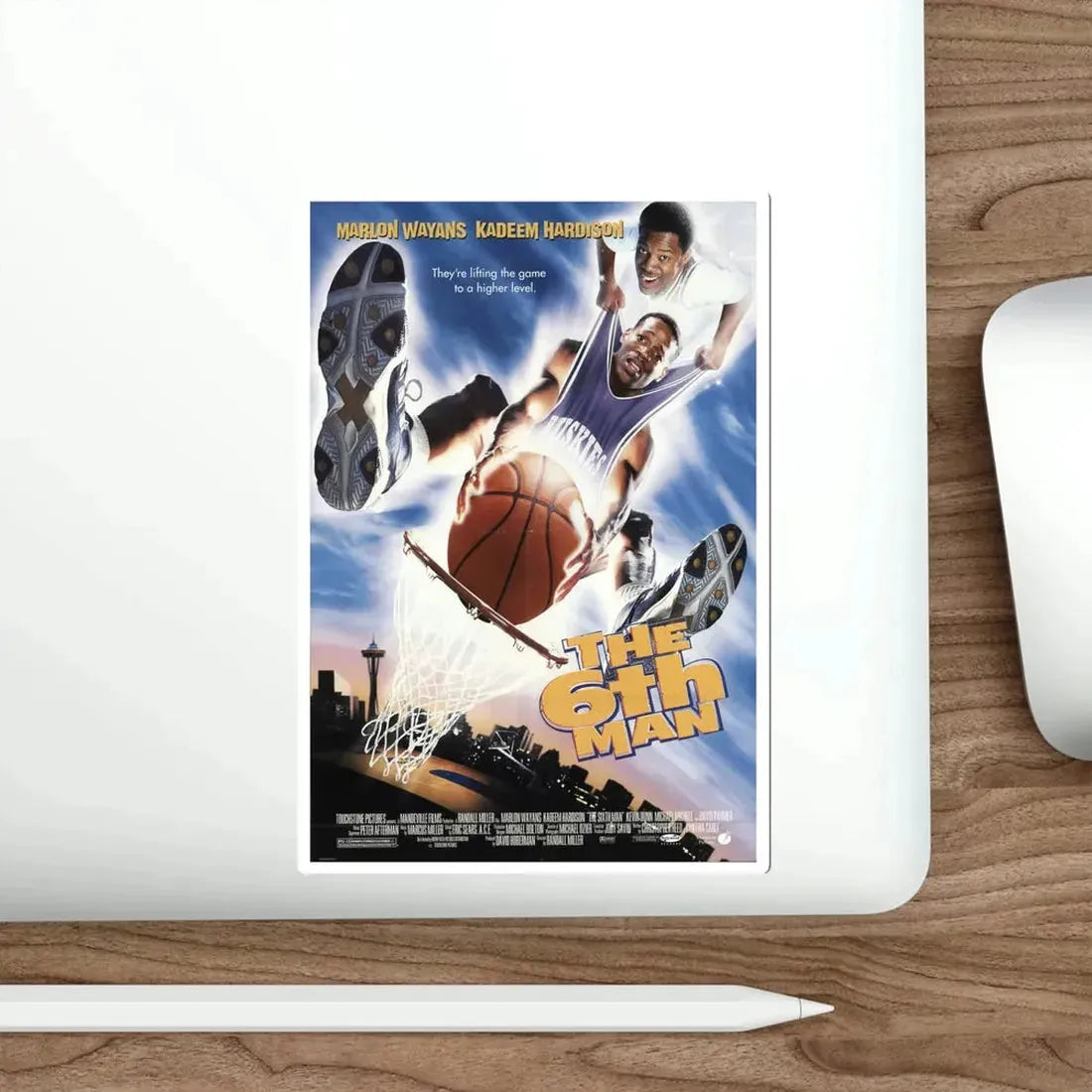 The Sixth Man 1997 Movie Poster STICKER Vinyl Die-Cut Decal - The Sticker Space