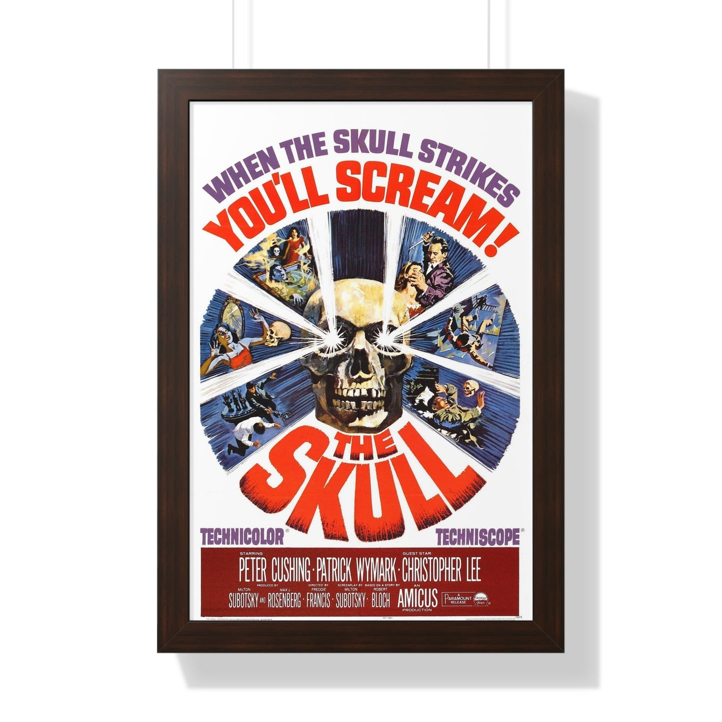 THE SKULL (2) 1965 - Framed Movie Poster-16″ x 24″-The Sticker Space