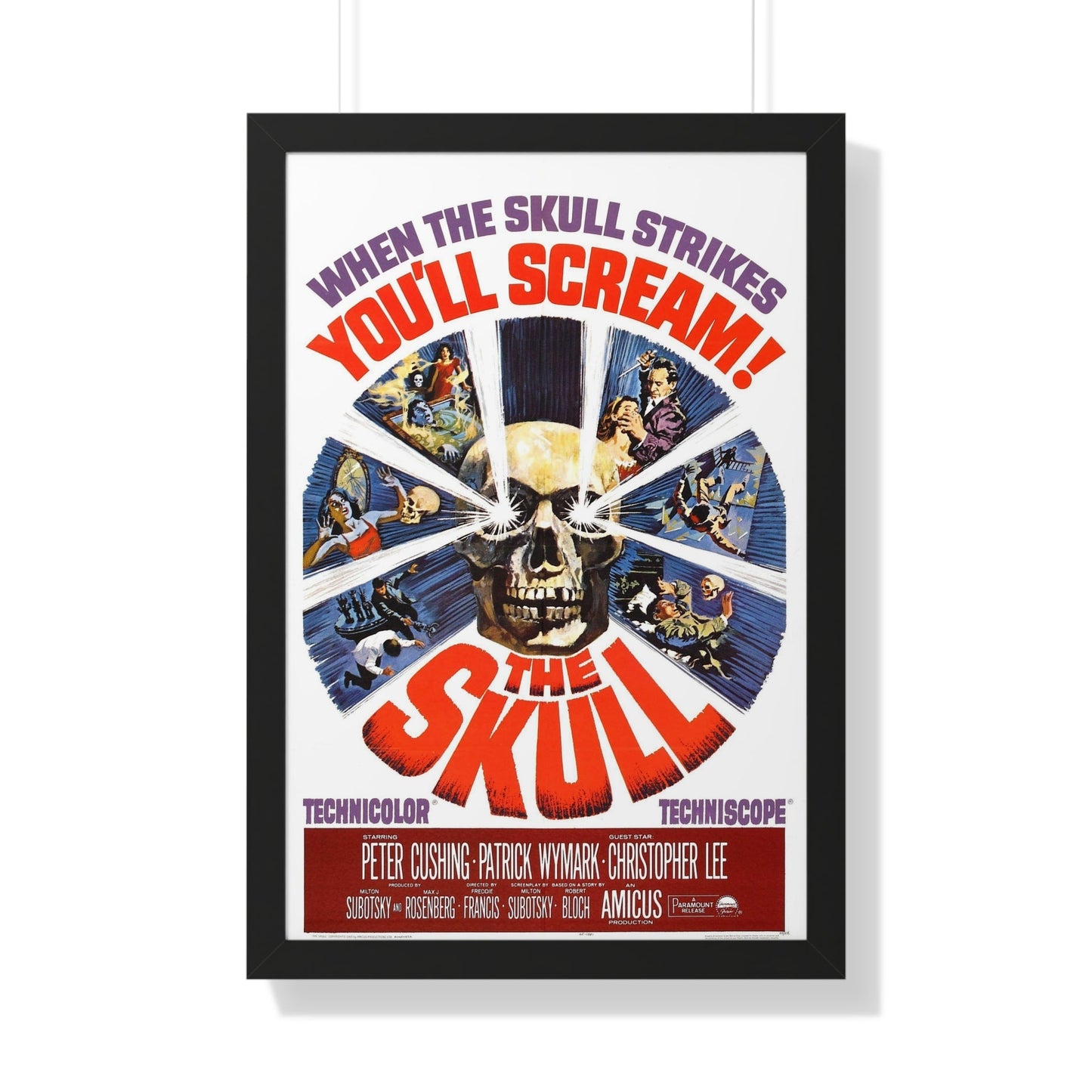 THE SKULL (2) 1965 - Framed Movie Poster-20" x 30"-The Sticker Space