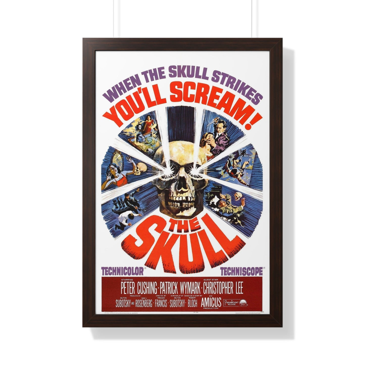 THE SKULL (2) 1965 - Framed Movie Poster-20" x 30"-The Sticker Space