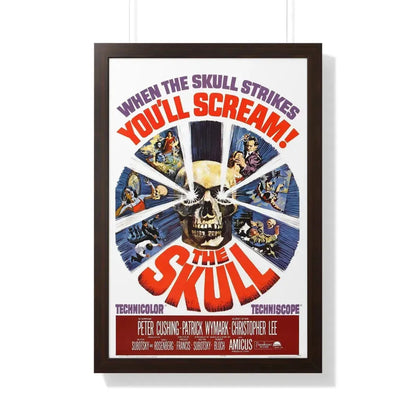 THE SKULL (2) 1965 - Framed Movie Poster 20" x 30" Walnut - The Sticker Space