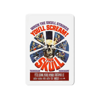THE SKULL (2) 1965 Movie Poster - Refrigerator Magnet 4 Inch Die-Cut - The Sticker Space