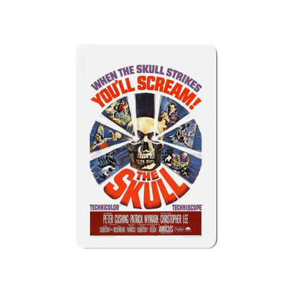 THE SKULL (2) 1965 Movie Poster - Refrigerator Magnet 6 Inch Die-Cut - The Sticker Space