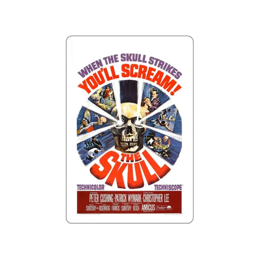 THE SKULL (2) 1965 Movie Poster STICKER Vinyl Die-Cut Decal 2 Inch - The Sticker Space