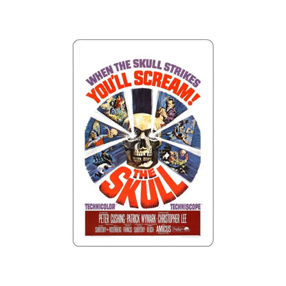 THE SKULL (2) 1965 Movie Poster STICKER Vinyl Die-Cut Decal 5 Inch - The Sticker Space