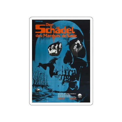 THE SKULL (GERMAN) 1965 Movie Poster STICKER Vinyl Die-Cut Decal 2 Inch - The Sticker Space
