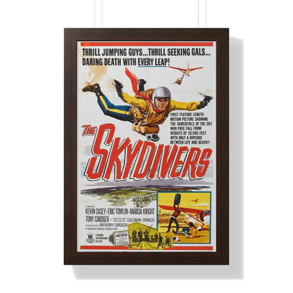 THE SKYDIVERS 1963 - Framed Movie Poster-16″ x 24″-The Sticker Space