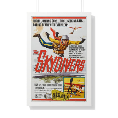 THE SKYDIVERS 1963 - Framed Movie Poster-20" x 30"-The Sticker Space