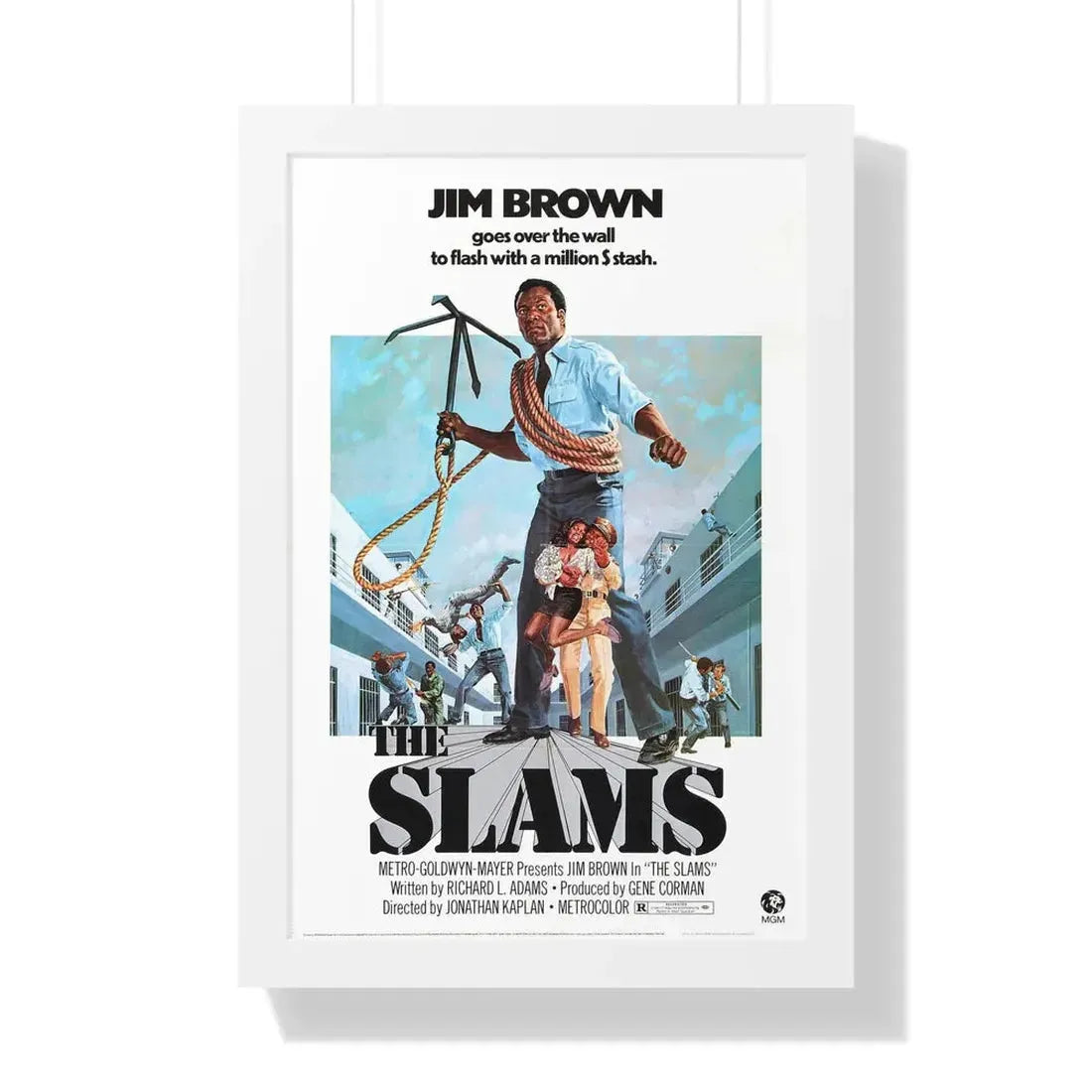 THE SLAMS 1973 - Framed Movie Poster 16″ x 24″ White - The Sticker Space