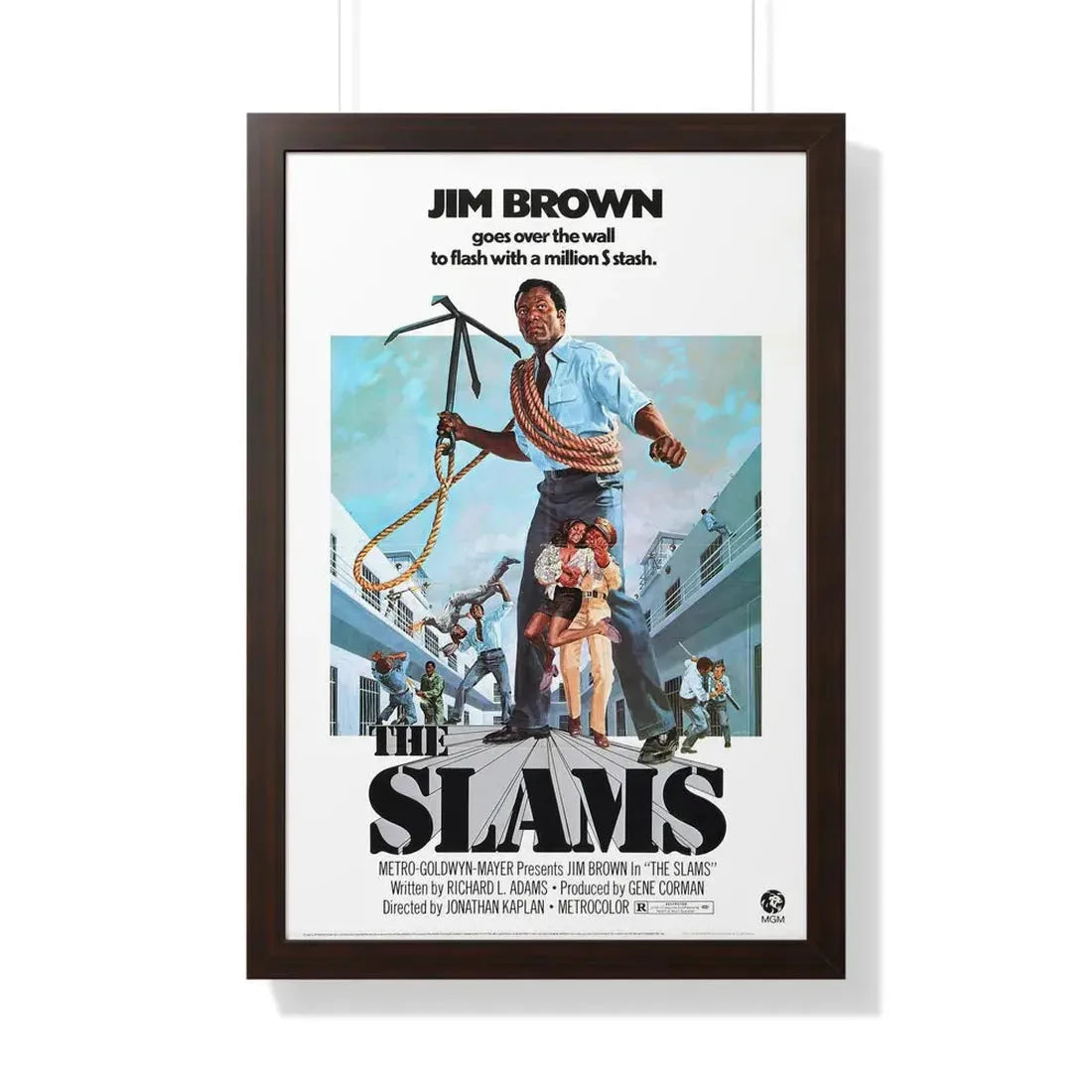 THE SLAMS 1973 - Framed Movie Poster 20" x 30" Walnut - The Sticker Space