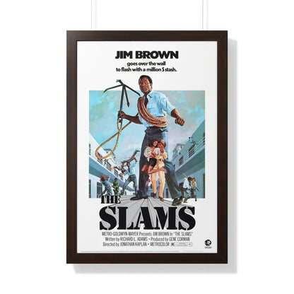 THE SLAMS 1973 - Framed Movie Poster 20" x 30" Walnut - The Sticker Space