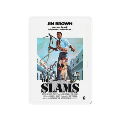 THE SLAMS 1973 Movie Poster - Refrigerator Magnet 2 Inch Die-Cut - The Sticker Space
