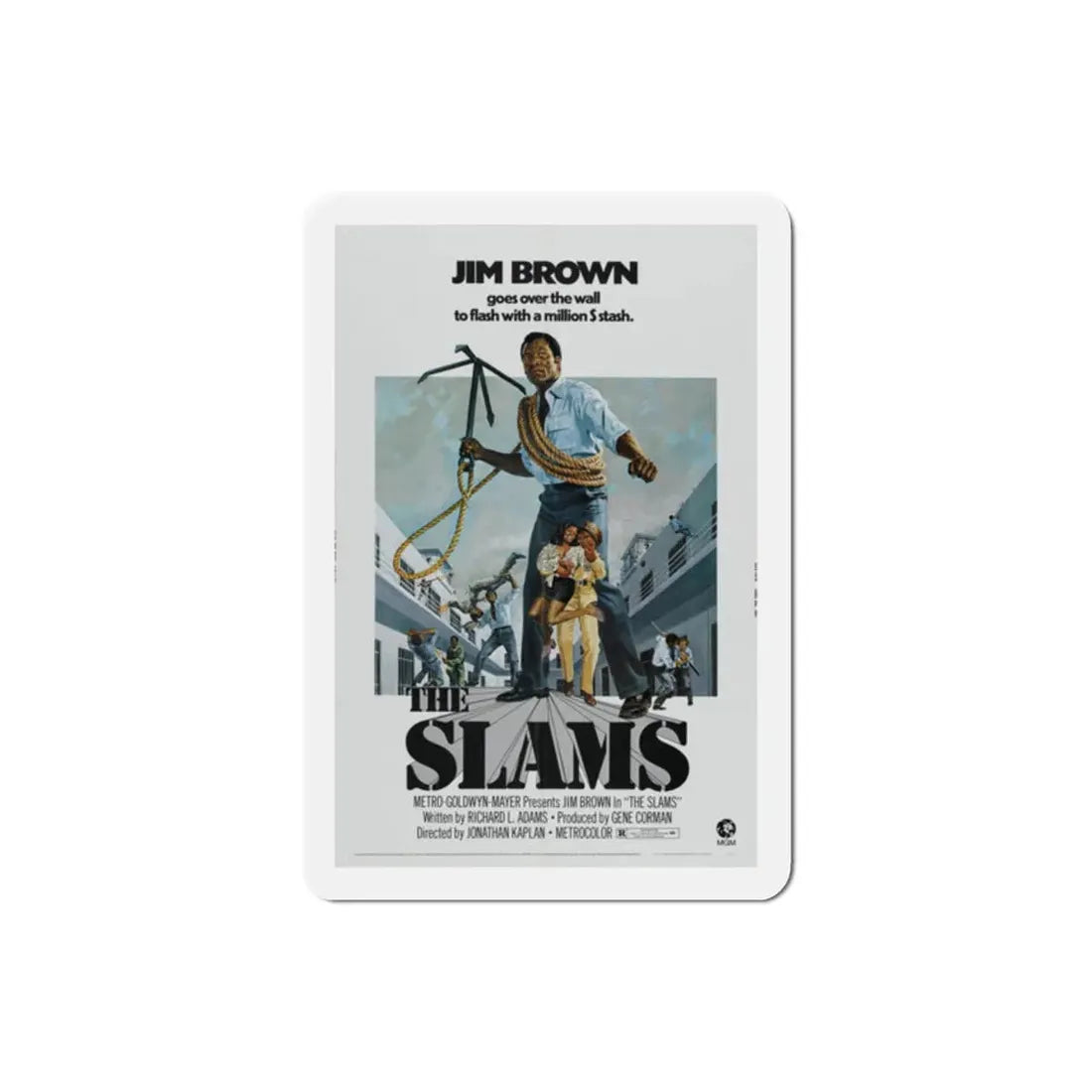 The Slams 1973 Movie Poster Refrigerator Magnet 2 Inch - The Sticker Space
