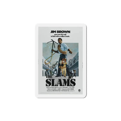 The Slams 1973 Movie Poster Refrigerator Magnet 3 Inch - The Sticker Space
