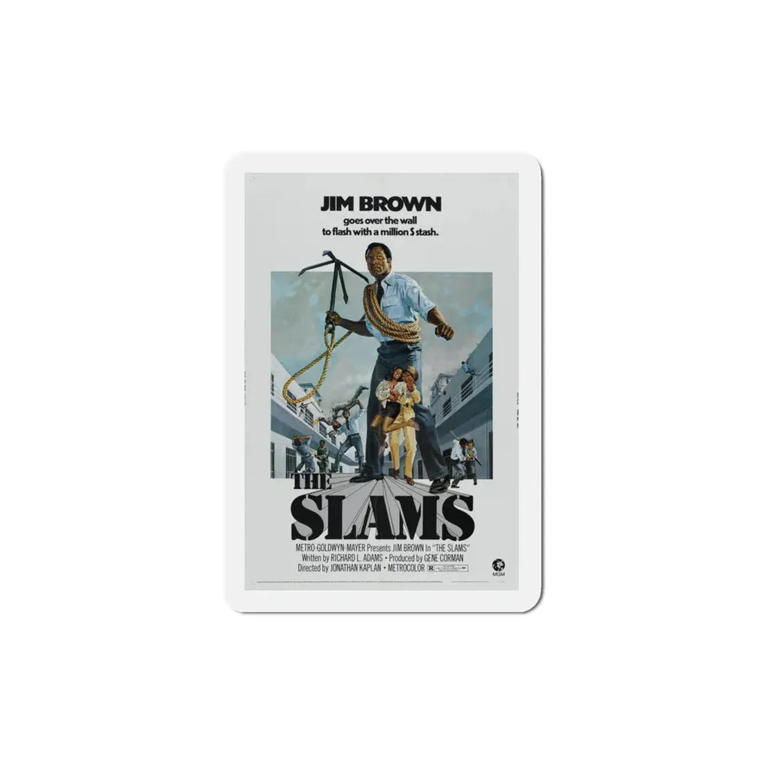 The Slams 1973 Movie Poster Refrigerator Magnet 4 Inch - The Sticker Space