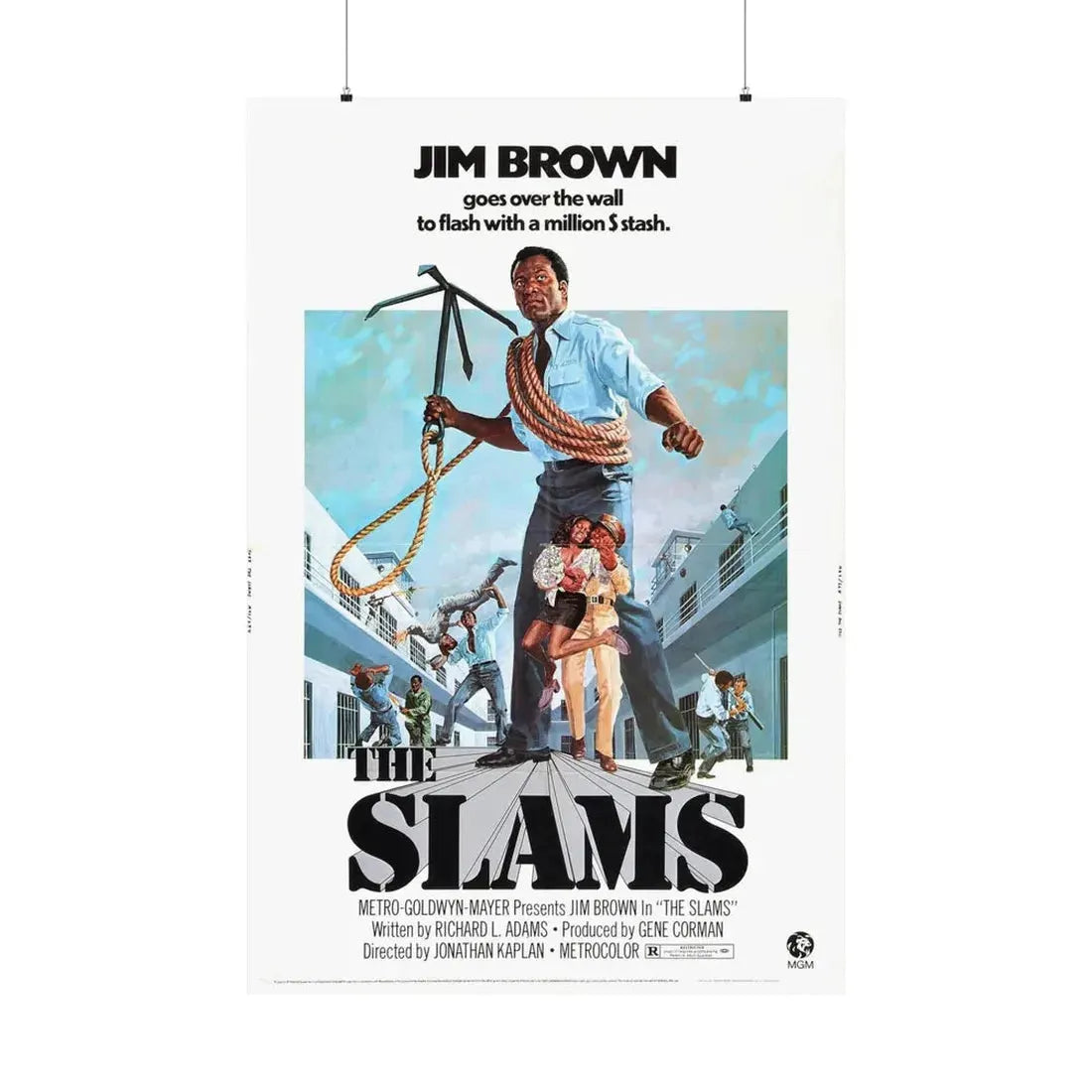 THE SLAMS 1973 - Paper Movie Poster 36" x 54" Matte - The Sticker Space