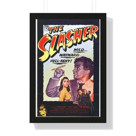 THE SLASHER 1953 - Framed Movie Poster 16″ x 24″ Black - The Sticker Space