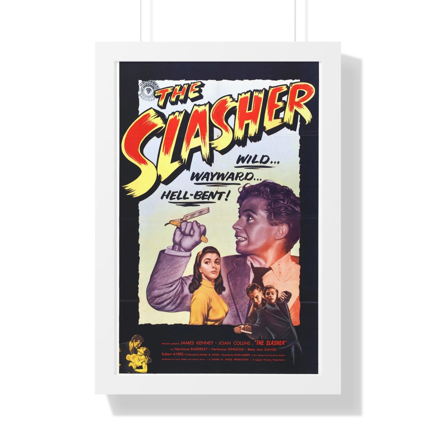 THE SLASHER 1953 - Framed Movie Poster-16″ x 24″-The Sticker Space