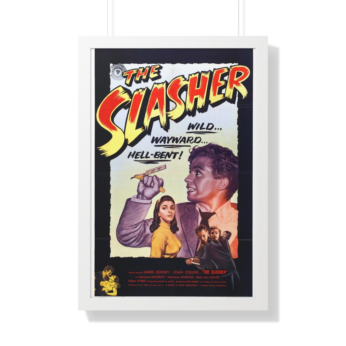 THE SLASHER 1953 - Framed Movie Poster-20" x 30"-The Sticker Space