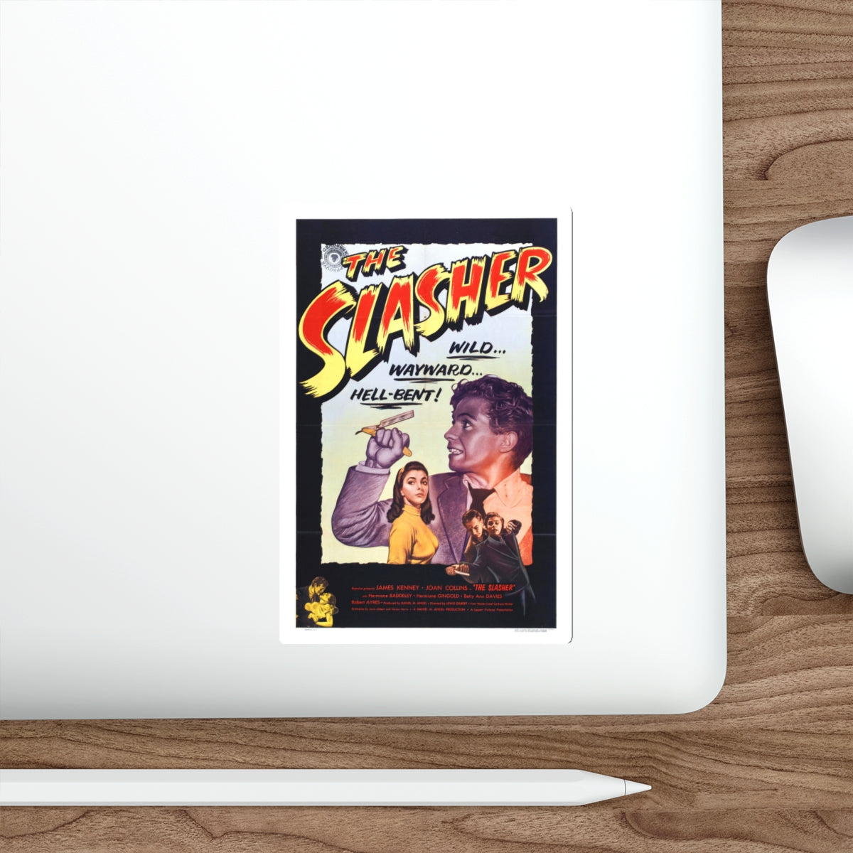 THE SLASHER 1953 Movie Poster STICKER Vinyl Die-Cut Decal-The Sticker Space