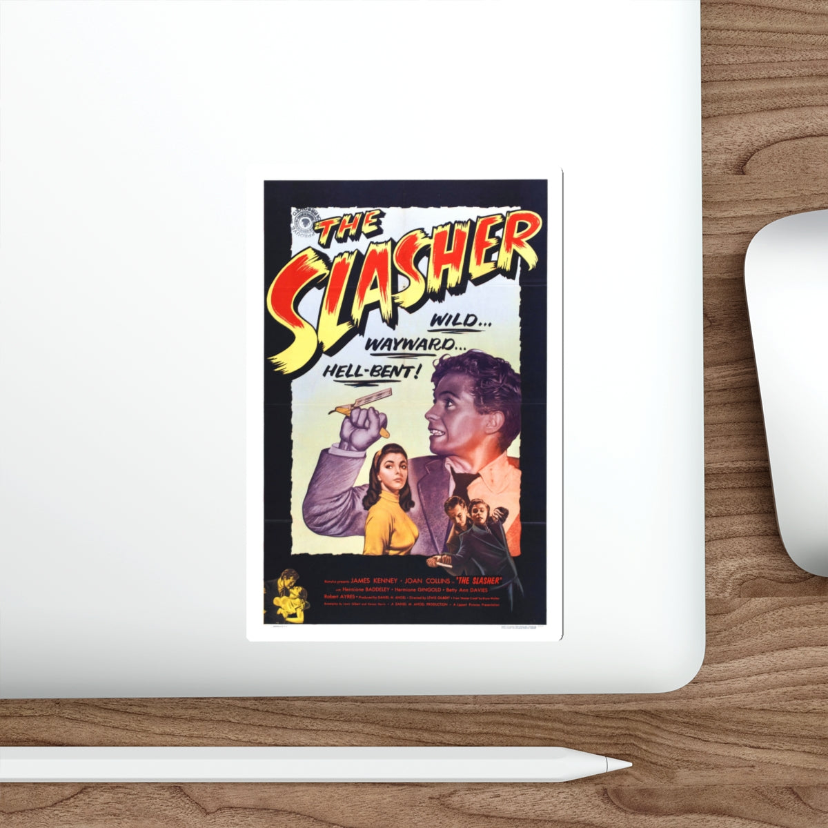 THE SLASHER 1953 Movie Poster STICKER Vinyl Die-Cut Decal-The Sticker Space