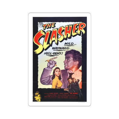 THE SLASHER 1953 Movie Poster - STICKER Vinyl Kiss-Cut Decal 6 Inch White - The Sticker Space