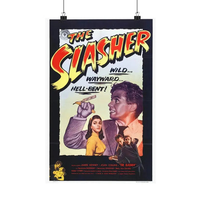 THE SLASHER 1953 - Paper Movie Poster 12″ x 18″ Matte - The Sticker Space