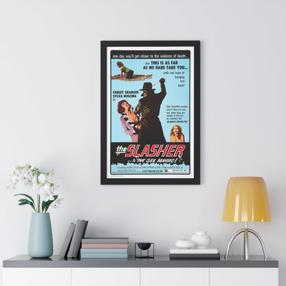 THE SLASHER ...IS THE SEX MANIAC 1972 - Framed Movie Poster-The Sticker Space