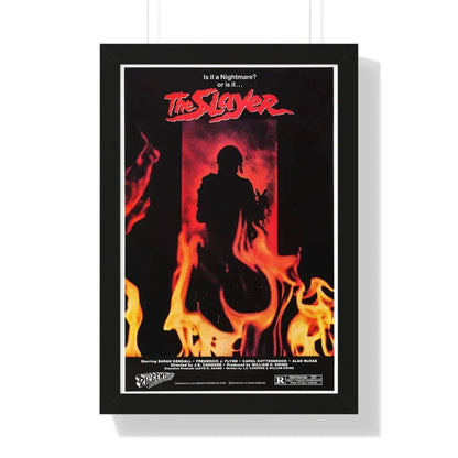 THE SLAYER 1982 - Framed Movie Poster 16″ x 24″ Black - The Sticker Space