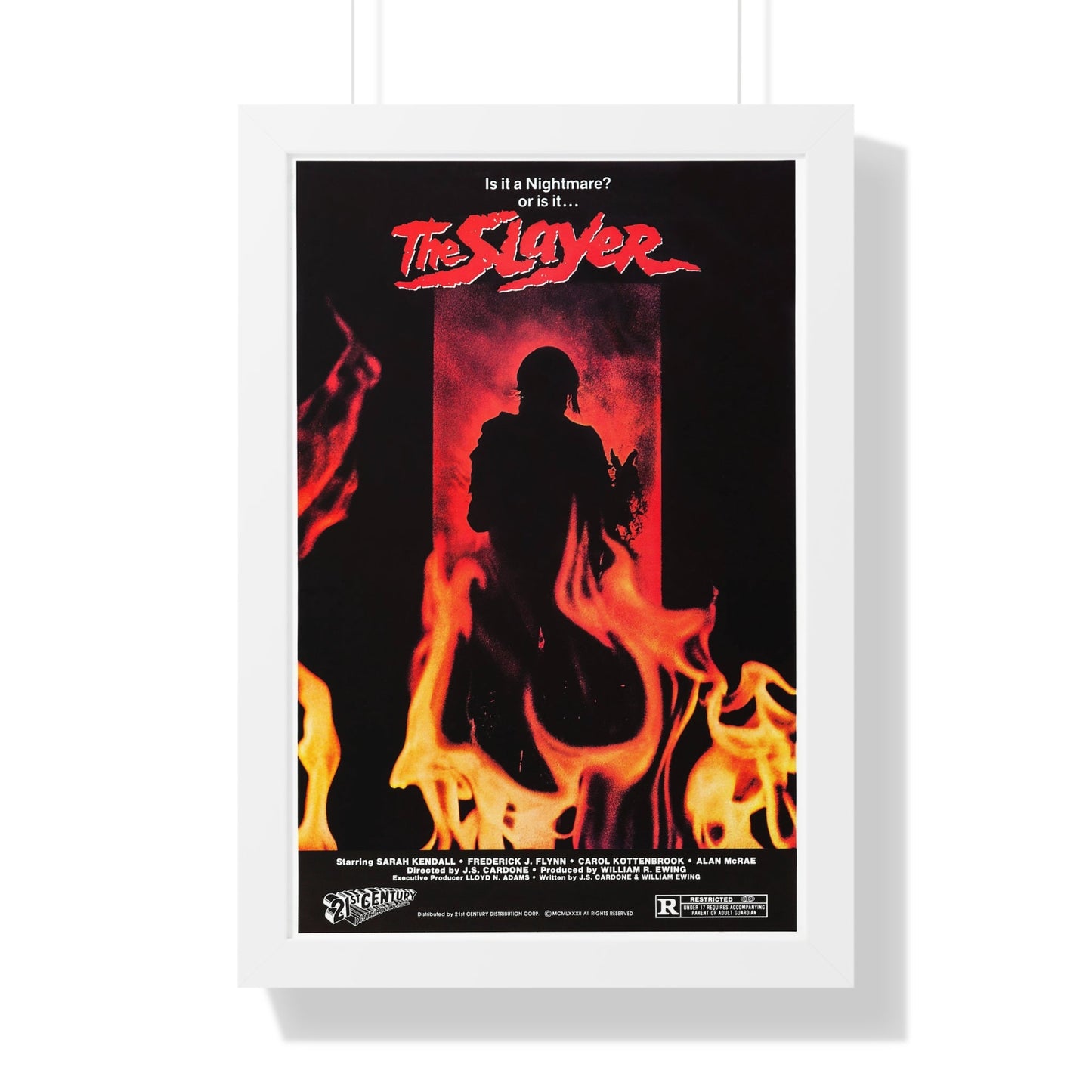 THE SLAYER 1982 - Framed Movie Poster-16″ x 24″-The Sticker Space