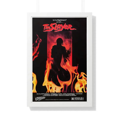 THE SLAYER 1982 - Framed Movie Poster 20" x 30" White - The Sticker Space
