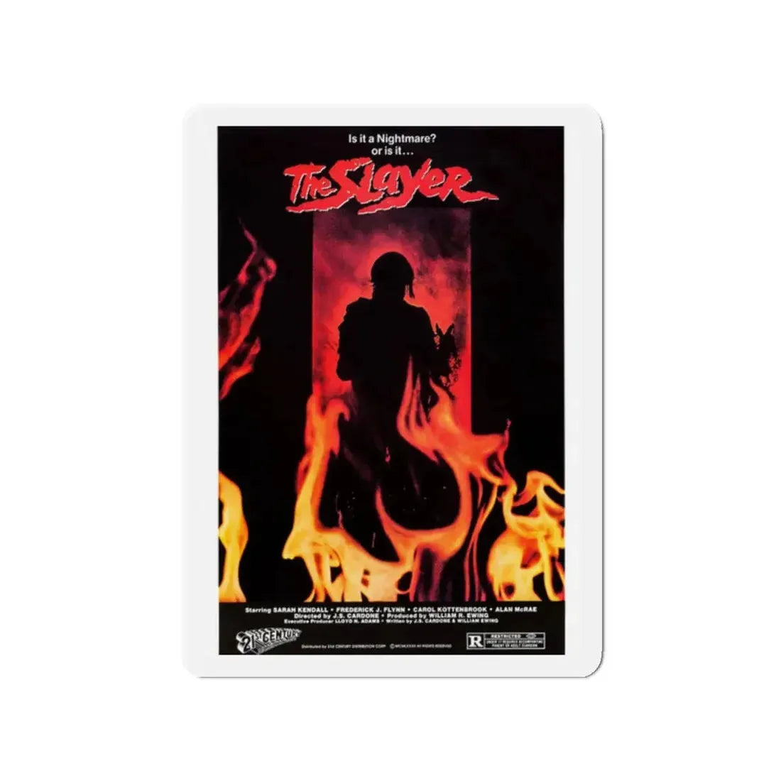 THE SLAYER 1982 Movie Poster - Refrigerator Magnet 2 Inch - The Sticker Space