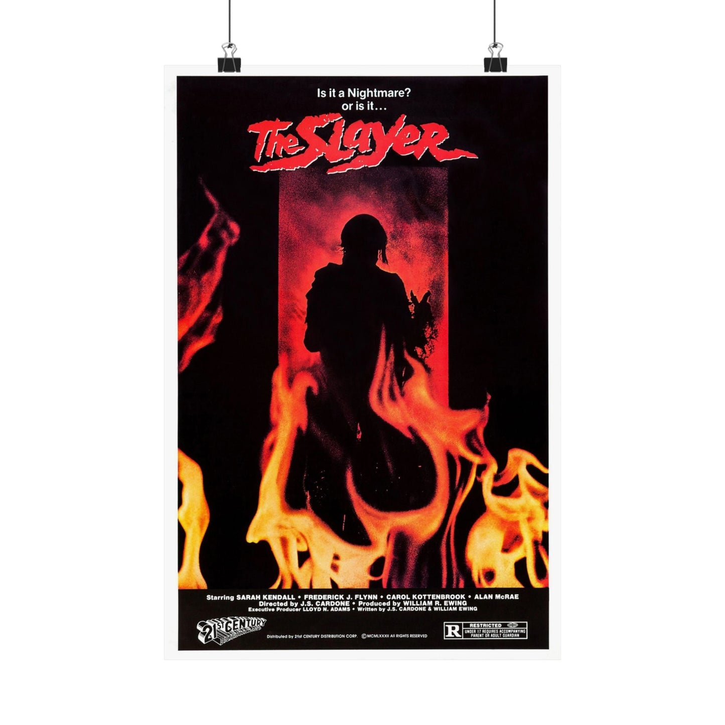 THE SLAYER 1982 - Paper Movie Poster-12″ x 18″-The Sticker Space