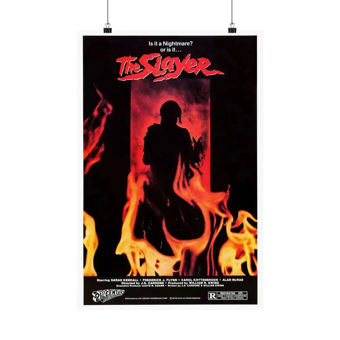 THE SLAYER 1982 - Paper Movie Poster 16″ x 24″ Matte - The Sticker Space
