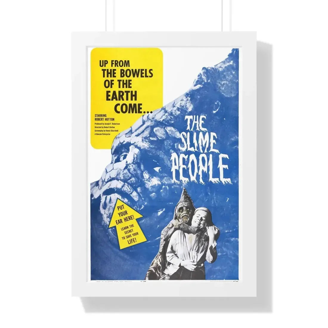 THE SLIME PEOPLE 1963 - Framed Movie Poster 16″ x 24″ White - The Sticker Space