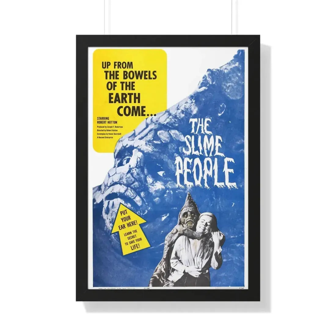 THE SLIME PEOPLE 1963 - Framed Movie Poster 20" x 30" Black - The Sticker Space