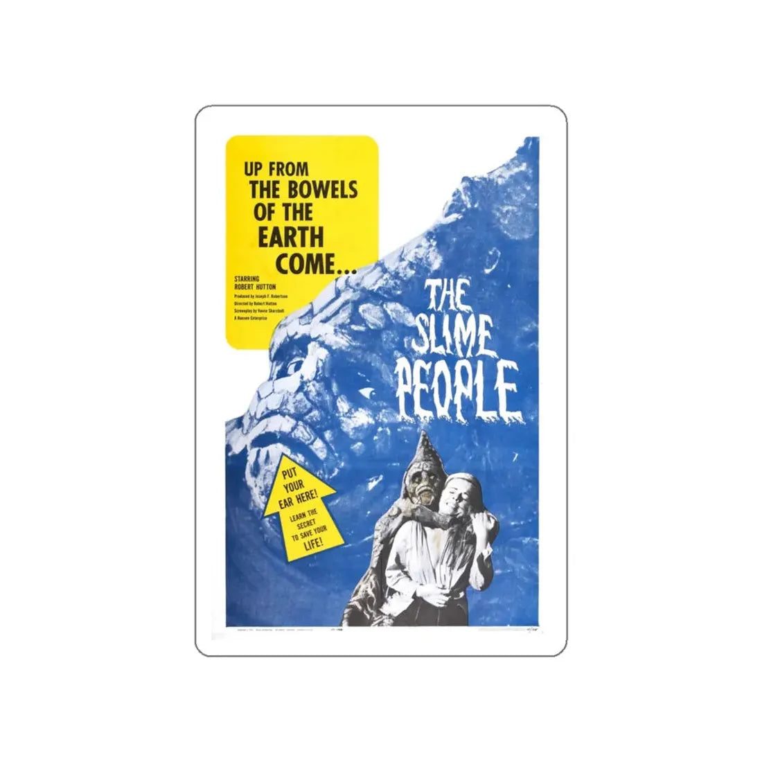 THE SLIME PEOPLE 1963 Movie Poster STICKER Vinyl Die-Cut Decal 5 Inch - The Sticker Space