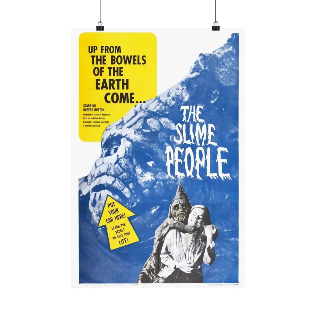 THE SLIME PEOPLE 1963 - Paper Movie Poster 16″ x 24″ Matte - The Sticker Space