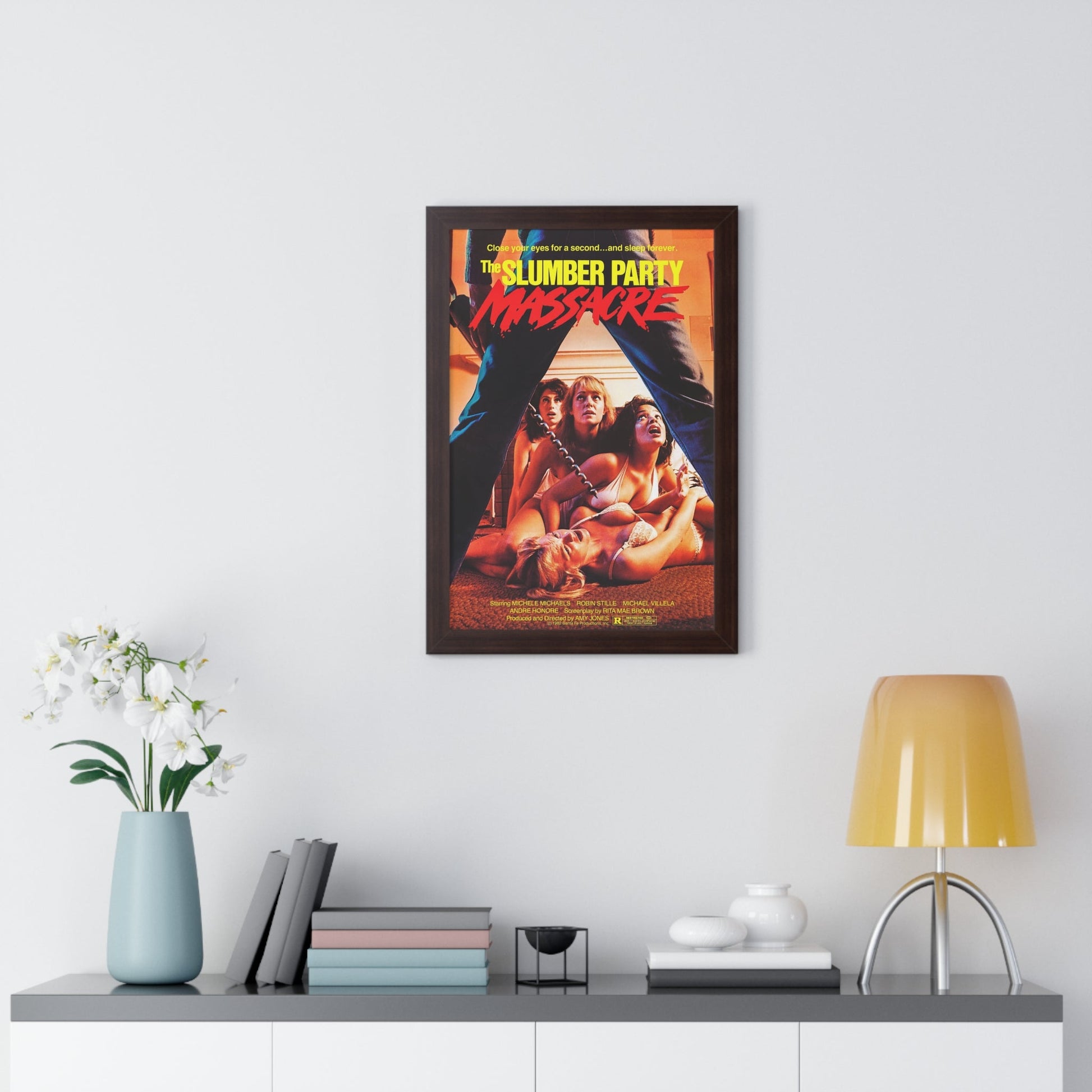 THE SLUMBER PARTY MASSACRE 1982 - Framed Movie Poster-The Sticker Space