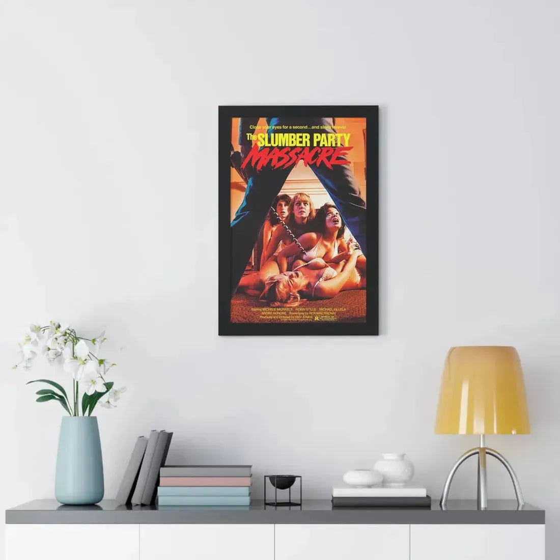 THE SLUMBER PARTY MASSACRE 1982 - Framed Movie Poster - The Sticker Space