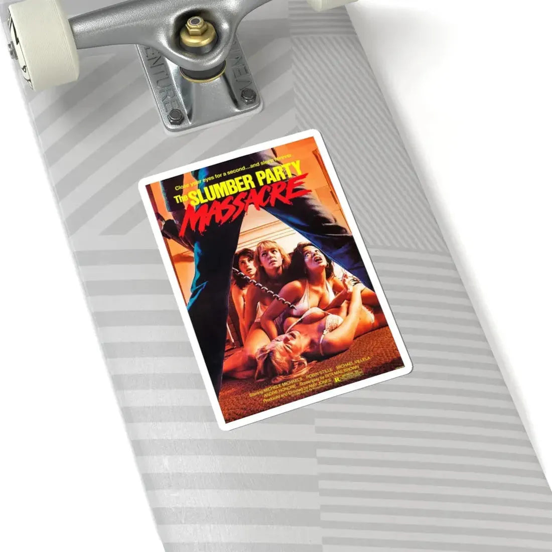 THE SLUMBER PARTY MASSACRE 1982 Movie Poster - STICKER Vinyl Kiss-Cut Decal - The Sticker Space