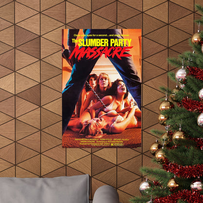 THE SLUMBER PARTY MASSACRE 1982 - Paper Movie Poster-The Sticker Space