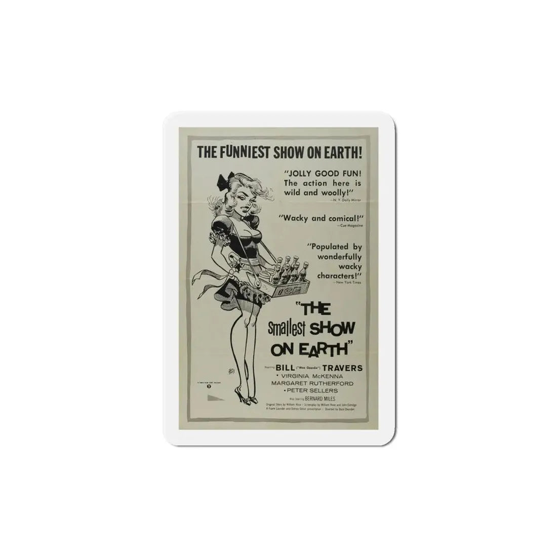 The Smallest Show on Earth 1957 Movie Poster Refrigerator Magnet 6 Inch - The Sticker Space