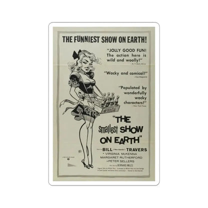 The Smallest Show on Earth 1957 Movie Poster - STICKER Vinyl Kiss-Cut Decal 3 Inch White - The Sticker Space