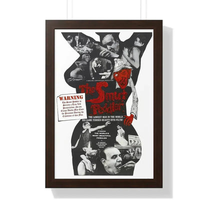 THE SMUT PEDDLER 1965 - Framed Movie Poster 16″ x 24″ Walnut - The Sticker Space