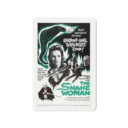 THE SNAKE WOMAN 1961 Movie Poster - Refrigerator Magnet 3 Inch Die-Cut - The Sticker Space