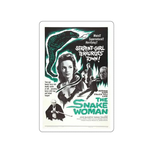 THE SNAKE WOMAN 1961 Movie Poster STICKER Vinyl Die-Cut Decal 2 Inch - The Sticker Space